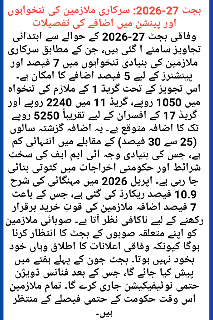 Government Salary & Pension Increase