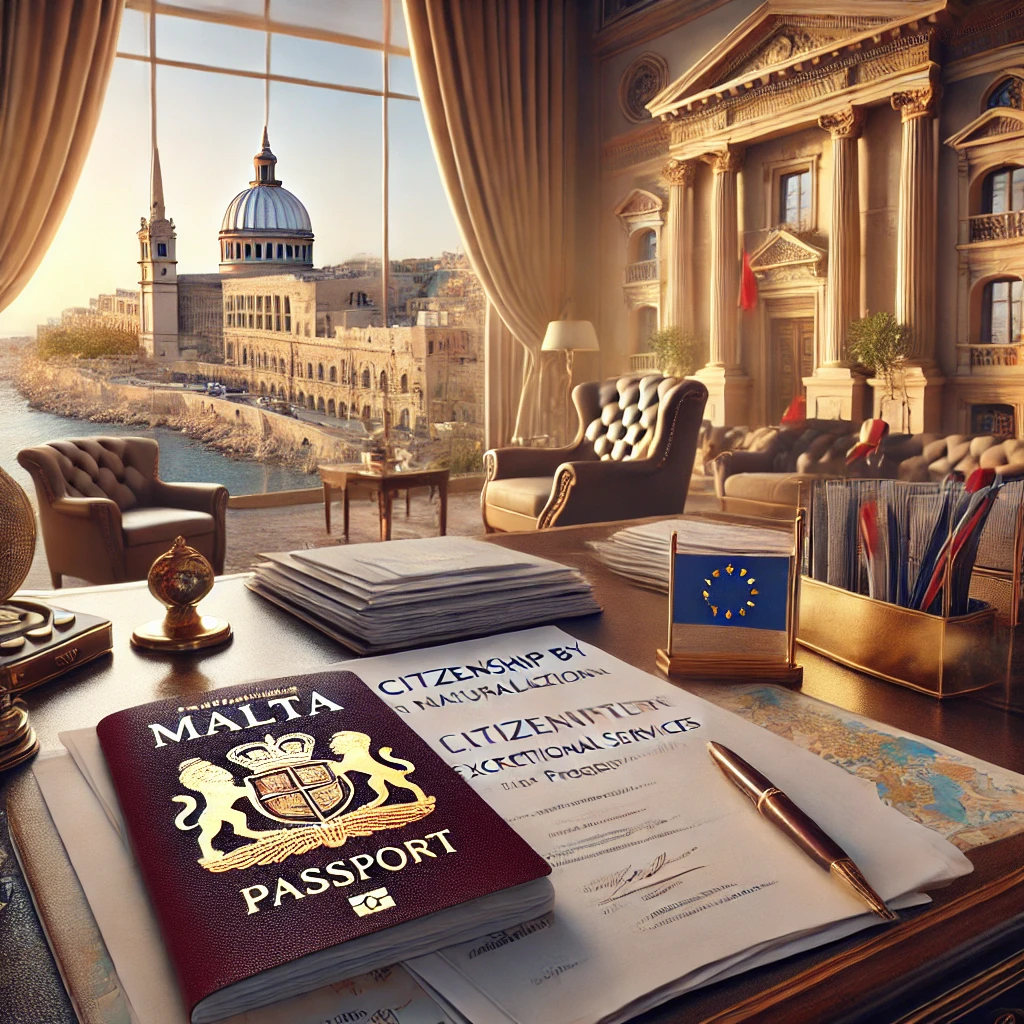 Malta Citizenship by Naturalization for Exceptional Services